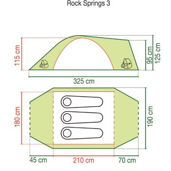 Coleman šator Rock springs 3